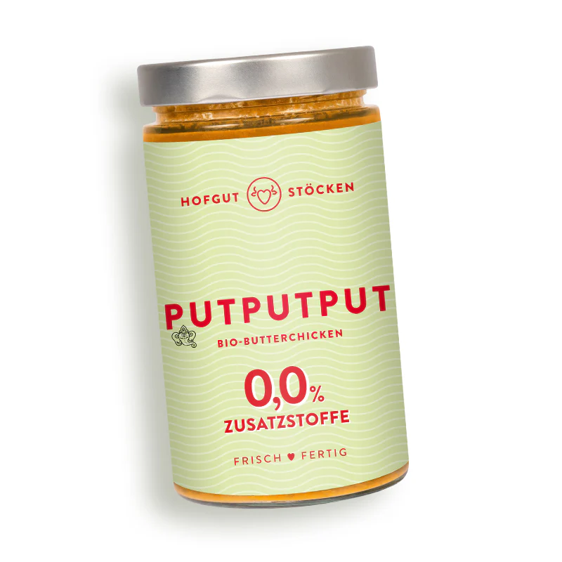PUTPUTPUT – Bio-Butterchicken: cremig, Bio-Gericht ohne Zusatzstoffe