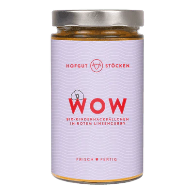 WOW – Bio-Rinderhackbällchen im roten Linsencurry: proteinreich, herzhaft
